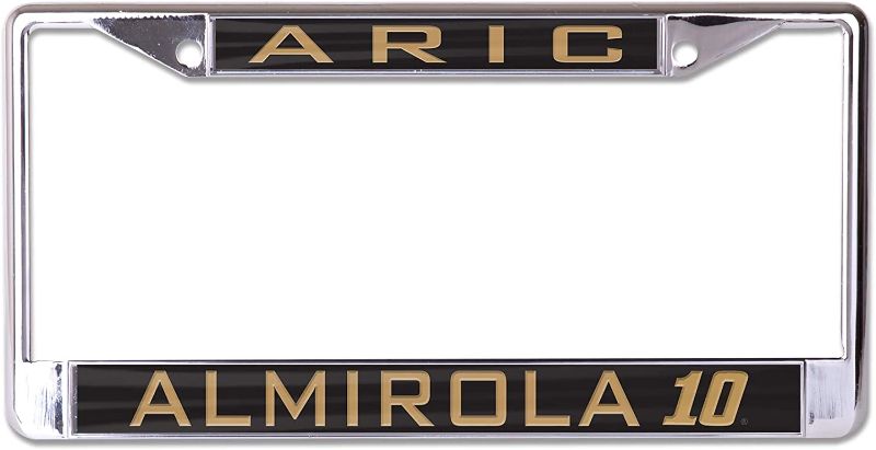 Photo 1 of ***3 Pack*** WinCraft NASCAR Stewart Haas Racing Aric Almirola NASCAR Aric Almirola #10 License Plate Frame Small Over Large Metallic, Multi, na