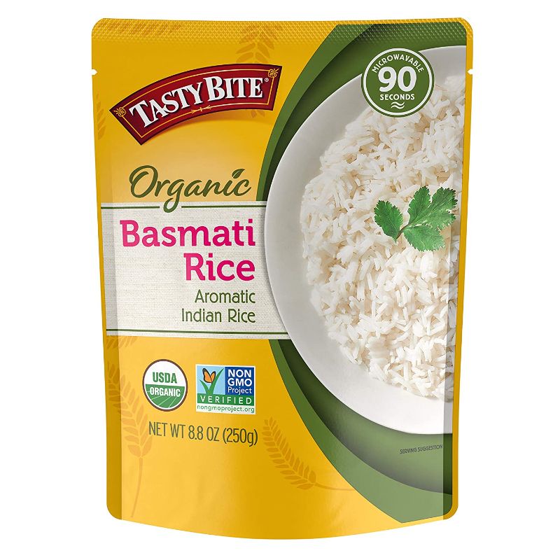 Photo 1 of ***4 PACK, EXP: 03/2022*** Tasty Bite, Organic Basmati Rice, 8.8 Oz