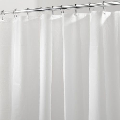 Photo 1 of 2 Packs of InterDesign PEVA 3 Gauge Shower Curtain Liner, Various Sizes & Colors, Size: 72' x 84'