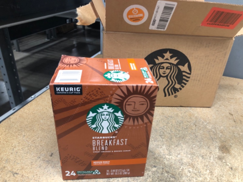 Photo 2 of ***EXP 06/30/2022*** 4 Pack Starbucks Breakfast Blend Medium Roast Single Cup Coffee for Keurig Brewers, 24 Count