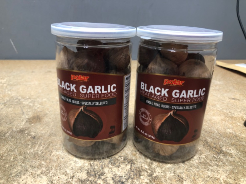 Photo 2 of **Bundle of 2 items**  Expires 10/30/2022
  MW POLAR Whole Black Garlic 250grams, 8.8 Ounce, Whole Bulbs, Easy Peel, All Natural, Healthy Snack , Ready to eat, Chemical Free, Kosher Friendly 

