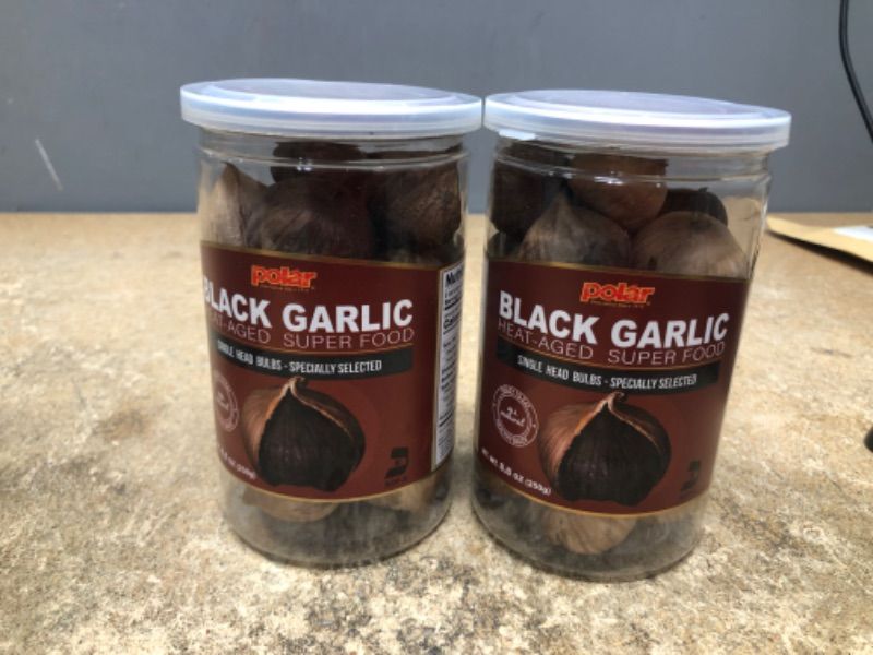 Photo 2 of **Bundle of 2 items**  Expires 10/30/2022
  MW POLAR Whole Black Garlic 250grams, 8.8 Ounce, Whole Bulbs, Easy Peel, All Natural, Healthy Snack , Ready to eat, Chemical Free, Kosher Friendly 