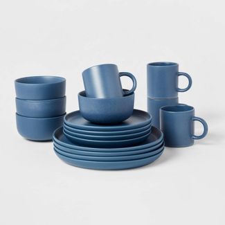 Photo 1 of 16pc Stoneware Tilley Dinnerware Set - Threshold™

