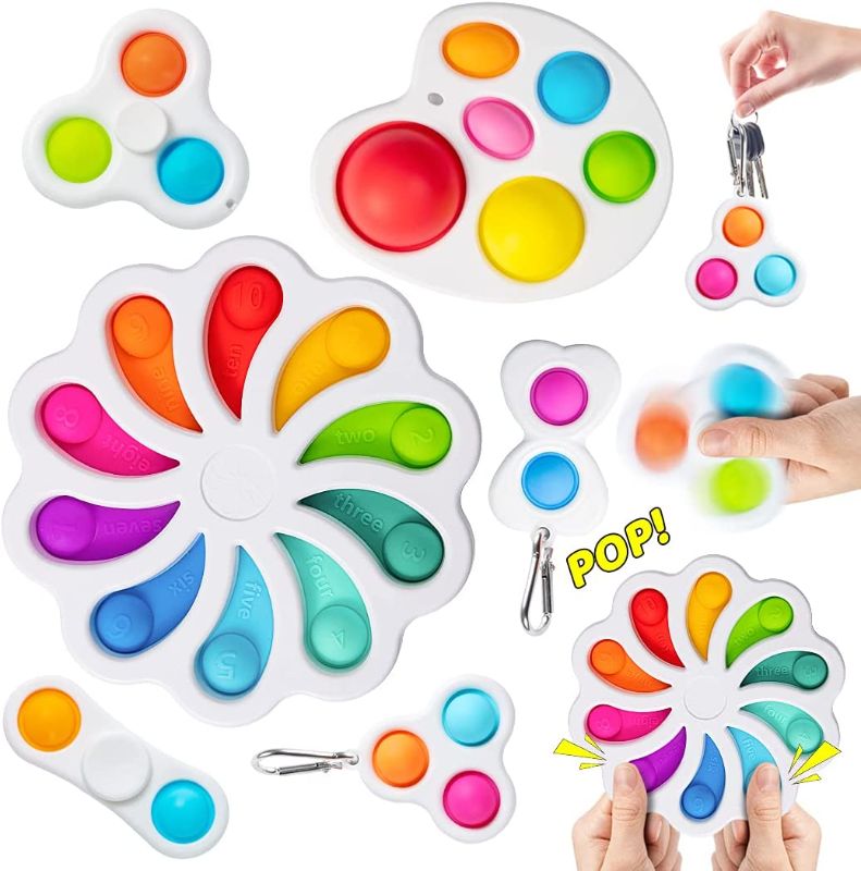 Photo 1 of ***bundle pack of 2***
VARWANEO Flower Dimple Fidget Toys, Dimple Fidget Popper, Dimple Pack Easy to Use,Easy to Carry Stress and Anxiety Relief Handheld Toys Set for Kids and Adults
