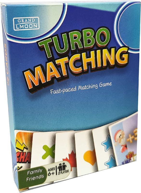 Photo 1 of bundle of 3 items 
Turbo Matching Family Card Travel Game 72 Cards with Action Cards and Instructions for Kids 6+ (Regular Poker Size)
