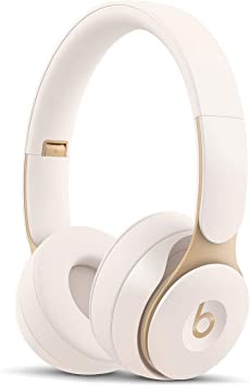 Photo 1 of Beats Solo Pro Wireless Noise Cancelling On-Ear Headphones - Ivory (Renewed)
