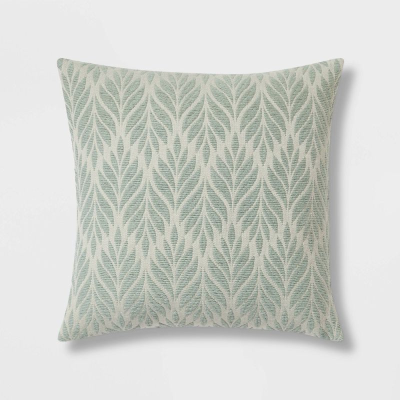 Photo 1 of 2 Woven Botanical Square Throw Pillow - Threshold™
