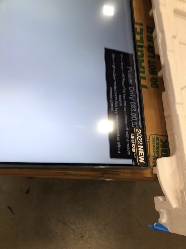 Photo 1 of STUCK IN POWER ONLY MODE 
LG 43-Inch Class UQ9000 Series Alexa Built-in 4K Smart TV (3840 x 2160), 60Hz Refresh Rate, AI-Powered 4K, Cloud Gaming (43UQ9000PUD, 2022)