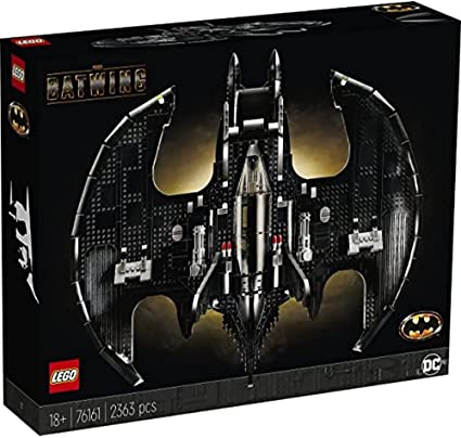 Photo 1 of LEGO DC Batman 1989 Batwing 76161 Displayable Model with a Buildable Vehicle and Collectible Figures: Batman, The Joker – Mime Version and Lawrence The Boombox Goon, New 2021 (2,363 Pieces)