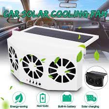 Photo 1 of Solar Powered Car Fan Auto Front/Rear Window Air Vent Exhaust Fan Vehicle Radiator Vent with Ventilation

-powers on 
solar panel bracket broken off 