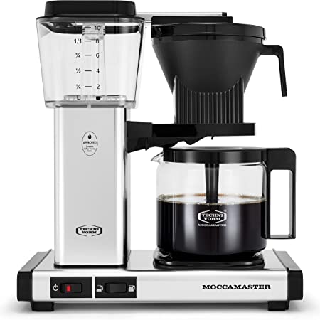 Photo 1 of Technivorm Moccamaster 53941 KBGV Select 10-Cup Coffee Maker, Polished Silver, 40 ounce, 1.25l

-powers on 