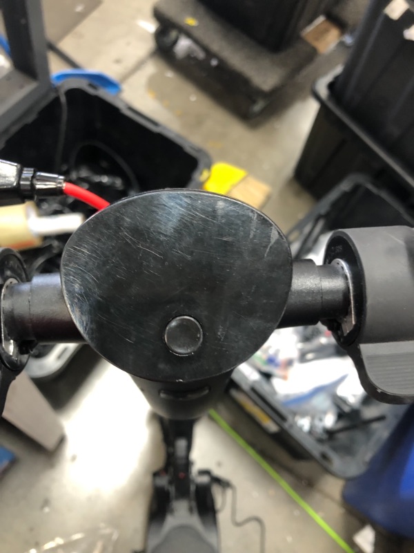 Photo 1 of PARTS ONLY DID NOT POWER ON 
Hurtle Motorgear HURES18-M5 Lightweight Portable Folding Teen and Adult Powerful 300 Watt 3 Gear Electric Commuter Scooter w/ 8.5 In Pneumatic Tires, Blac
