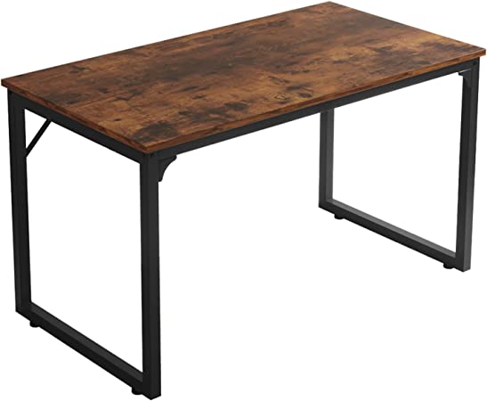 Photo 1 of Home Office Computer Desk,Modern Simple Style Computer Desk,Laptop Desk,Workstation, Sturdy Student Writing Desk Table,Flrrtenv, 47 Inch Rustic Brown