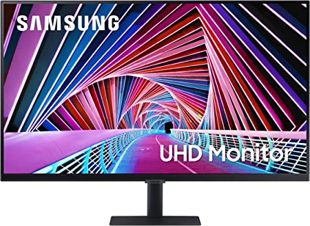 Photo 1 of SAMSUNG 32 Inch 4K UHD Monitor, Computer Monitor, Wide Monitor, HDMI Monitor HDR 10 (1 Billion Colors), 3 Sided Borderless Design, TUV-Certified Intelligent Eye Care, S70A (LS32A700NWNXZA)

-powers on 