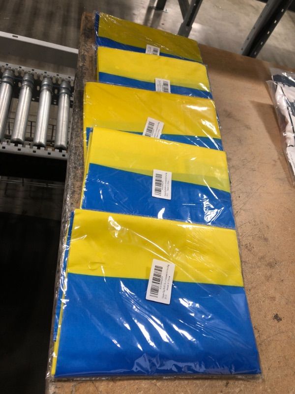 Photo 1 of 5 UKRAINE FLAGS 3' x5'