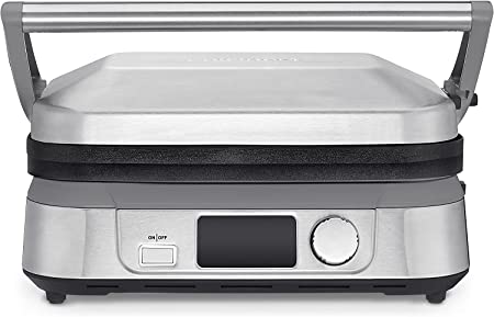 Photo 1 of Cuisinart GR-5BP1 Electric Griddler FIVE, Enjoy 5-in-1 Functions, LCD Display, Wide Temperature Range and Sear Function, Stainless Steel