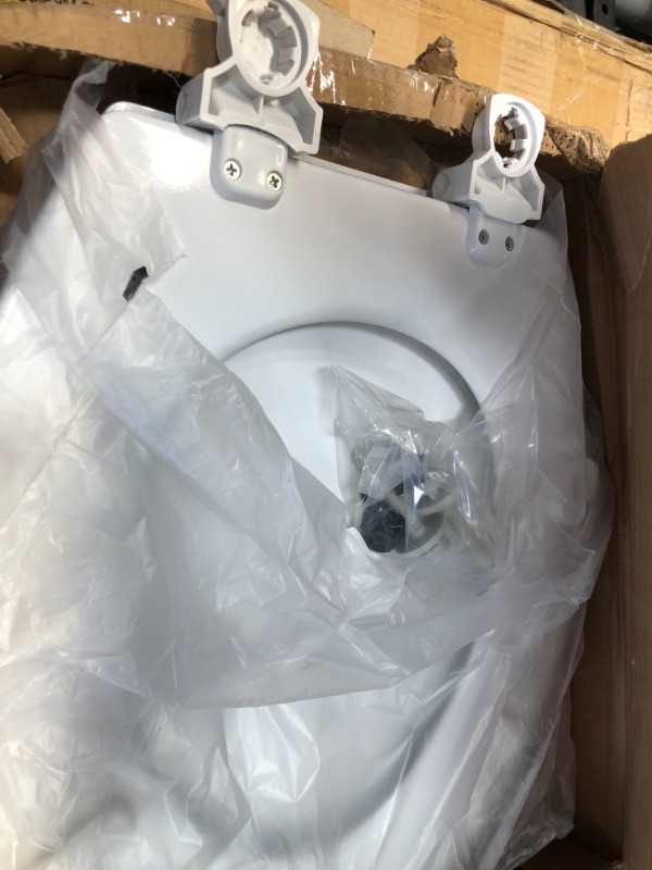 Photo 2 of Bemis 500EC 390 Toilet Seat with Easy Clean & Change Hinges, Round