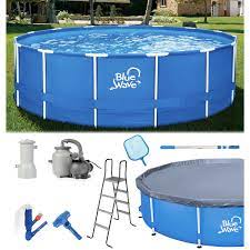 Photo 1 of 15 ft. Round 48 in. Deep Active Metal Frame Pool Package with Cover
