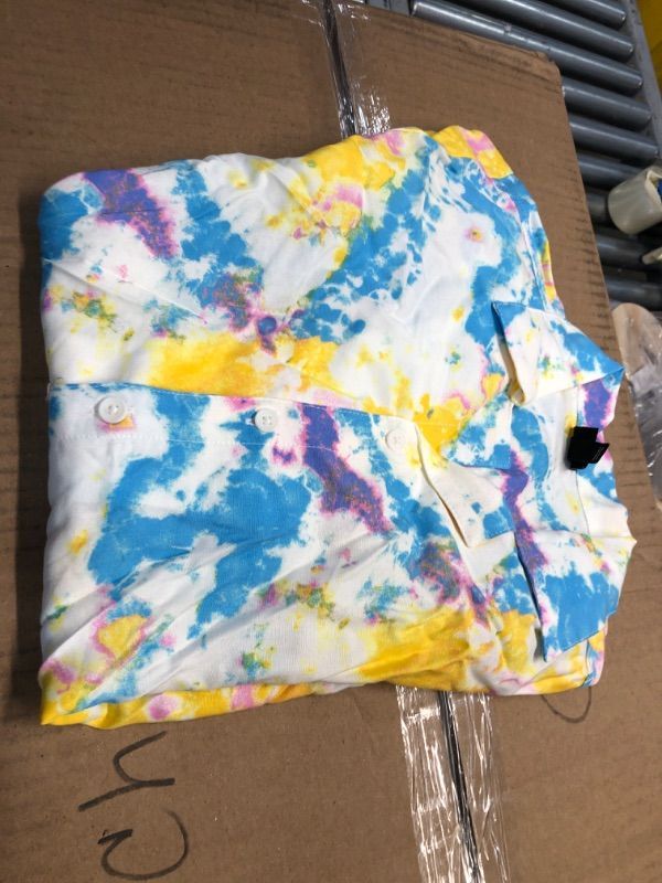 Photo 1 of BOYS' SHORT SLEEVE BUTTON-DOWN SHIRT - ART CLASS™ MEDIUM