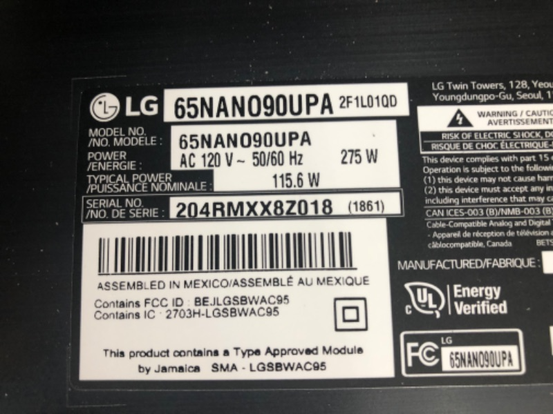 Photo 8 of LG 65NANO90UPA Alexa Built-In NanoCell 90 Series 65" 4K Smart UHD NanoCell TV (2021)