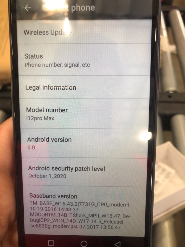 Photo 9 of i12 Pro MAX Unlocked Smartphone, 6.26in HD Screen Mobile Phone, 1+8G Dual Sim Cell Phone android 6.0. phone is not connected to a service. you will need to contact a service provider to attach phone to account