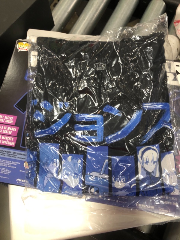 Photo 2 of 2 items 
New Funko Pop Star Wars Visions Japanese Anime Kyoto Dark Manga Tee (x2)
size medium 