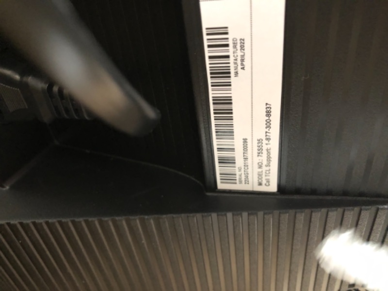 Photo 1 of TCL - 75” Class 5 Series QLED 4K UHD Smart Roku T
