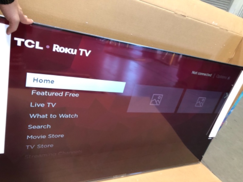 Photo 1 of TCL - 75” Class 5 Series QLED 4K UHD Smart Roku T