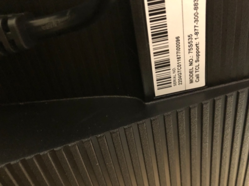 Photo 1 of TCL - 75” Class 5 Series QLED 4K UHD Smart Roku T