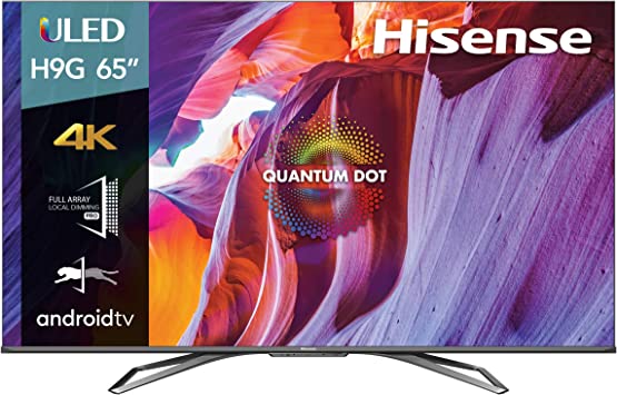 Photo 1 of see note on functionality 
Hisense 65-Inch Class H9 Quantum Series Android 4K ULED Smart TV with Hand-Free Voice Control (65H9G, 2020 Model)