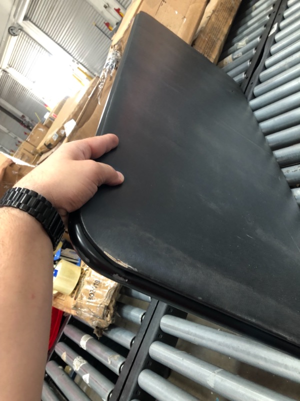 Photo 3 of 20" x 48" Folding Table Black - Plastic Dev Group