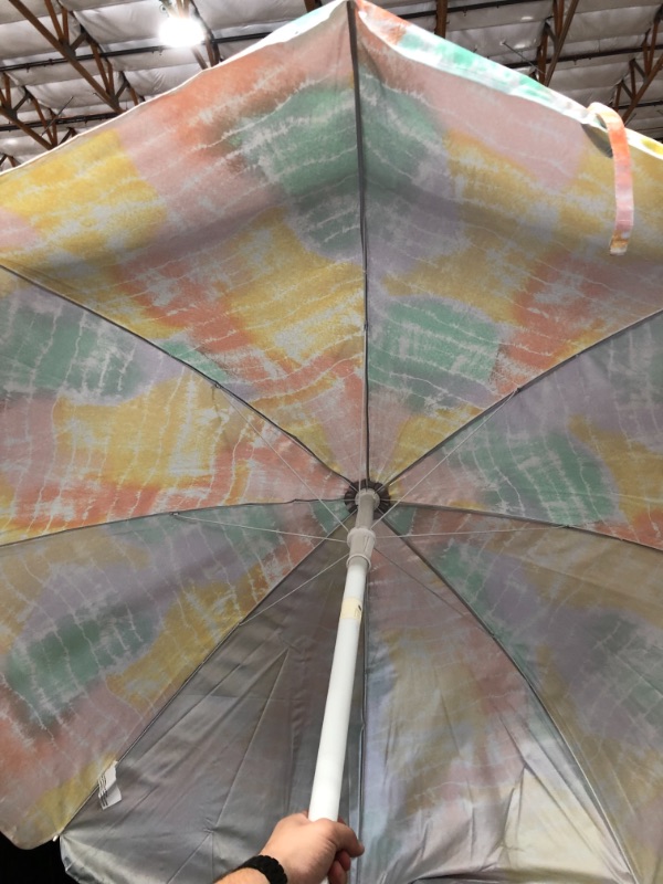 Photo 3 of 6' Beach Umbrella Tie Dye - Sun Squad™