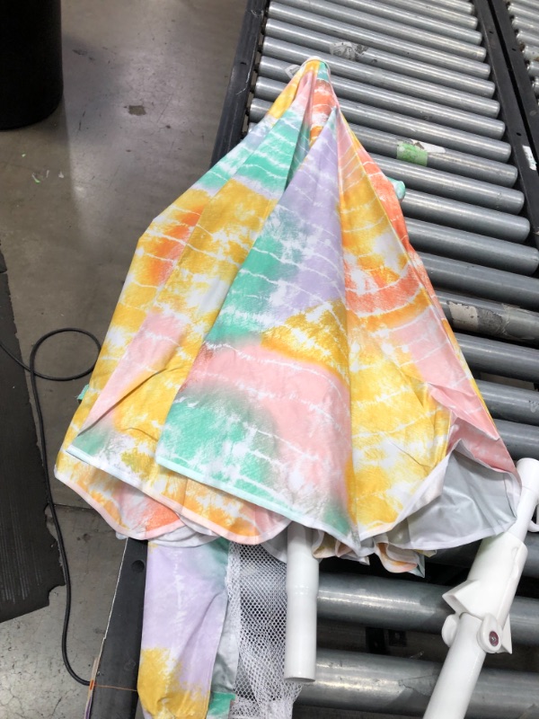 Photo 4 of 6' Beach Umbrella Tie Dye - Sun Squad™