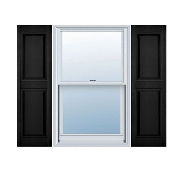 Photo 1 of 12 IN. W X 47 IN. H BUILDERS EDGE, STANDARD TWO EQUAL PANELS, RAISED PANEL SHUTTERS