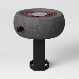 Photo 1 of 11" Round Hammered Outdoor Tabletop Fire Pit - Threshold™

