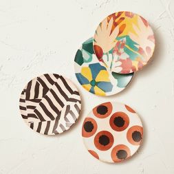 Photo 1 of 6" 4pk Melamine Floral Appetizer Plates - Opalhouse™ designed with Jungalow™

