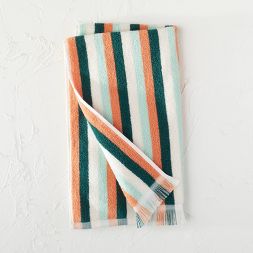 Photo 1 of 2-Striped Fringe Hand Towel - Opalhouse™ designed with Jungalow™

