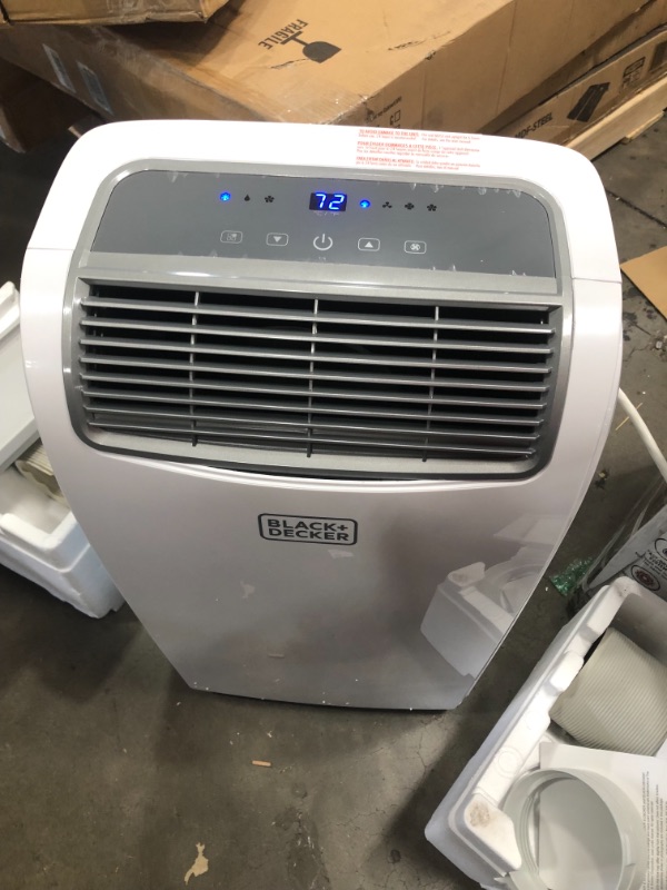 Photo 3 of ***PARTS ONLY*** BLACK+DECKER 8,000 BTU Portable Air Conditioner with Remote Control, White
