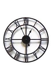 Photo 1 of 17 Inch Vintage Rustic Roman Iron Wall Clock 