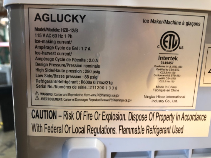 Photo 4 of AGLUCKY Countertop Ice Maker Machine, Portable Ice Makers Countertop