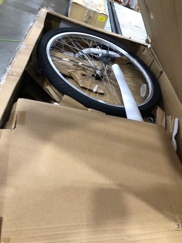 Photo 5 of 
Schwinn Meridian Adult Tricycle, 24 or 26-Inch Wheel Options, Low Step-Through Aluminum Frame, Cargo Basket, Multiple Colors
Style:1-speed
Color:White
Size:26-Inch Wheels