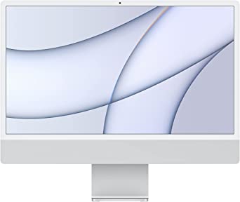 Photo 1 of 2021 Apple iMac (24-inch, Apple M1 chip with 8?core CPU and 8?core GPU, 8GB RAM, 256GB) - Silver