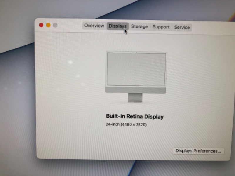 Photo 17 of 2021 Apple iMac (24-inch, Apple M1 chip with 8?core CPU and 8?core GPU, 8GB RAM, 256GB) - Silver