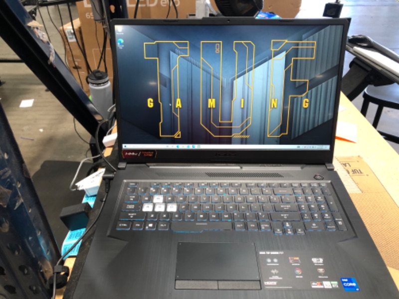 Photo 2 of ASUS TUF Gaming F17 Gaming Laptop, 17.3” 144Hz Full HD IPS-Type, Intel Core i7-11800H Processor, GeForce RTX 3060, 16GB DDR4, 1TB PCIe SSD, Gigabit Wi-Fi 6, Windows 10 Home, TUF706HM-ES76