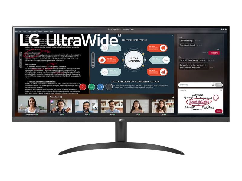 Photo 1 of LG 34WP500-B - LED monitor - 34" - 2560 x 1080 UWFHD