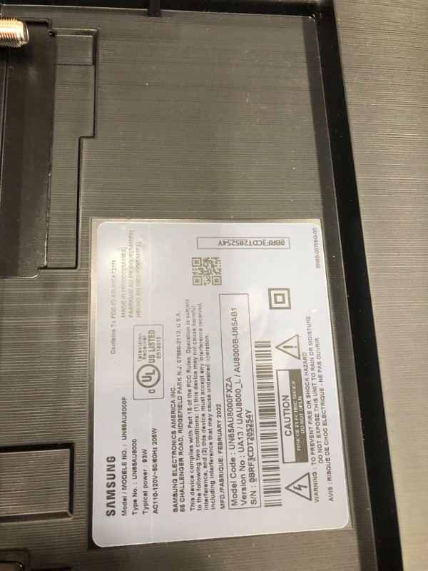 Photo 1 of SAMSUNG 65-Inch Class Crystal 4K UHD AU8000 Series HDR, 3 HDMI Ports, Motion Xcelerator, Tap View, PC on TV, Q Symphony, Smart TV with Alexa Built-In (UN65AU8000FXZA, 2021 Model)