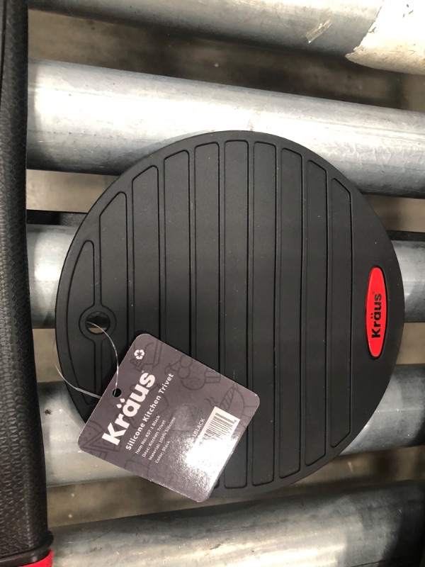 Photo 1 of 3 item bundle 
Firm Grip 5 ft. Golf Umbrella in All Black
KRAUS Heat-Resistant 100% Food-Safe Silicone Non-Slip Trivet
Kraus Heat-Resistant 100% Food-Safe Silicone Non-Slip Oven Mitt