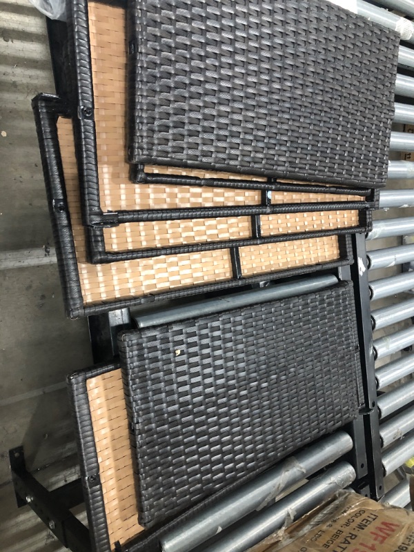 Photo 3 of *INCOMPLETE* TXXM U-Style Quality Rattan Wicker Patio Set, U-Shape Sectional Outdoor Furniture Set with Cushions and Accent Pillows Patio Furniture * SEE COMMENTS* 
