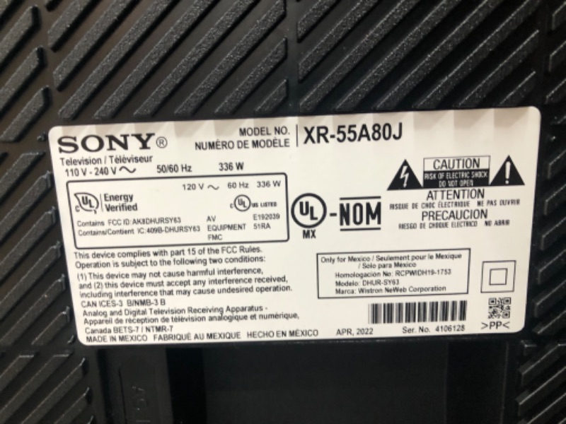 Photo 4 of Sony A80J 55 Inch TV: BRAVIA XR OLED 4K Ultra HD Smart Google TV with Dolby Vision HDR and Alexa Compatibility XR55A80J- 2021 Model
