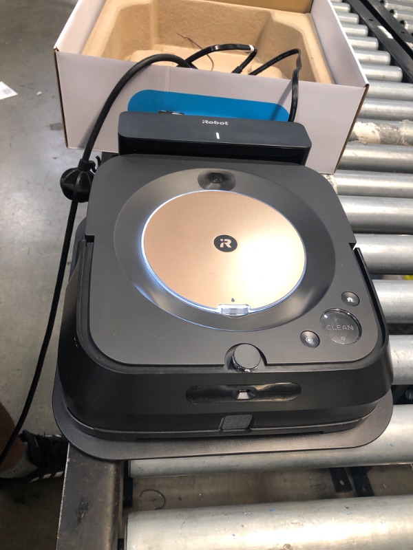 Photo 1 of iRobot Braava jet m6 (6012) Ultimate Robot Mop- Wi-Fi Connected, Precision Jet Spray, Smart Mapping, Works with Alexa, Ideal for Multiple Rooms, Recharges and Resumes, Black